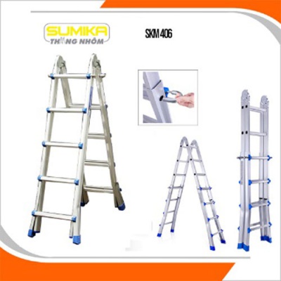 Thang nhôm chữ A mở rộng Sumika SKM 406